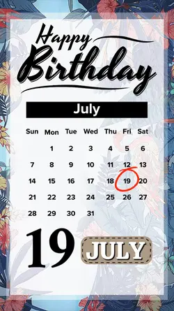 HBD 19 JULY 2024