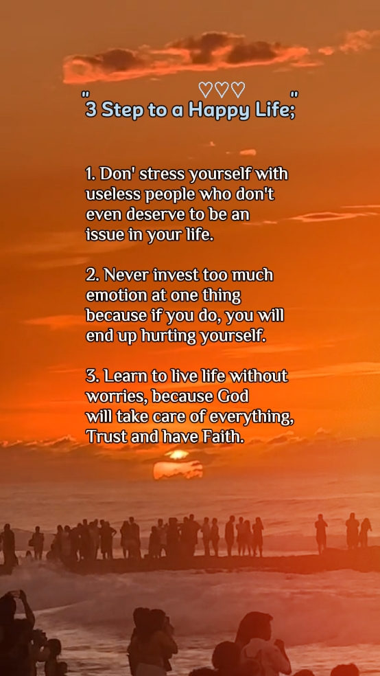 3 Step to a Hapy Lyf