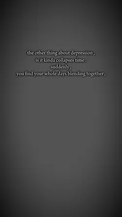 thing abt depression