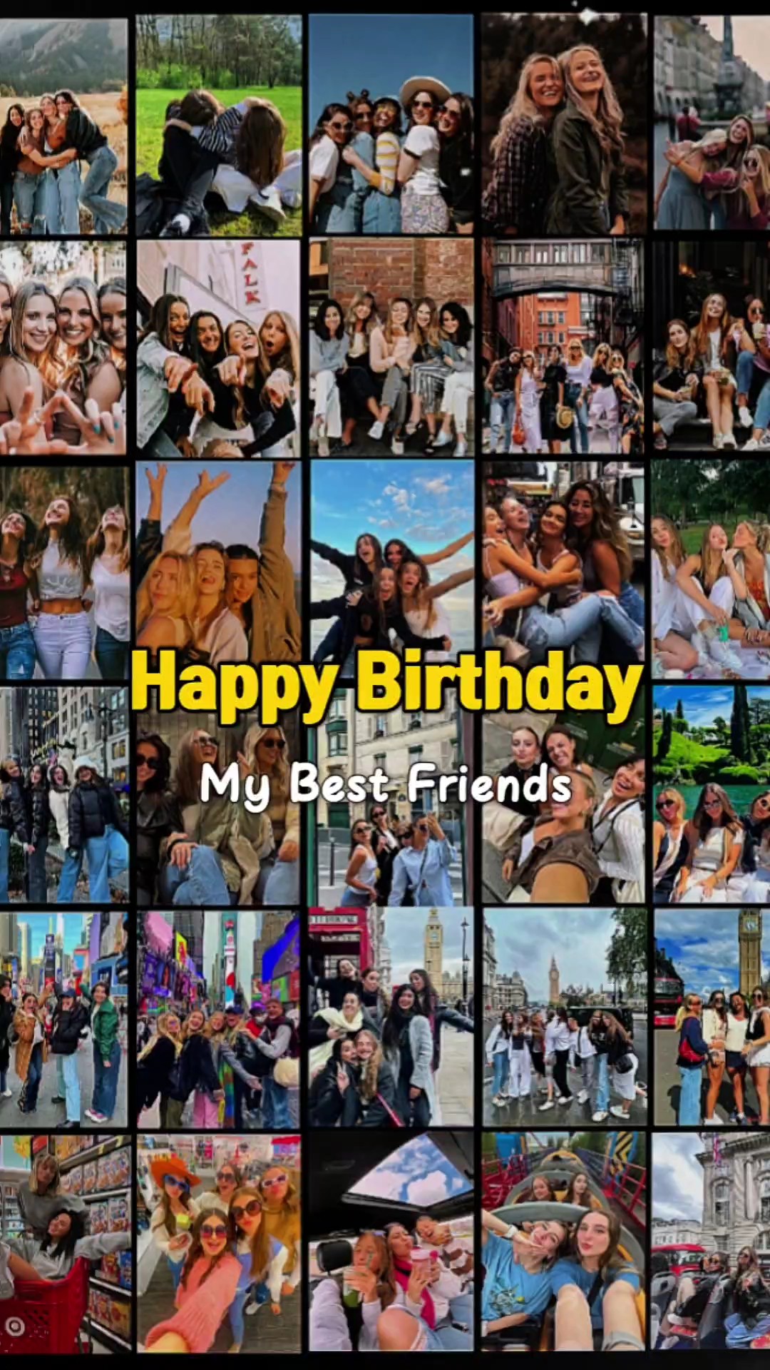 Feliz aniversário bff