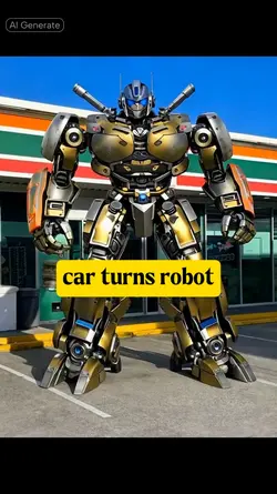 car turns robot