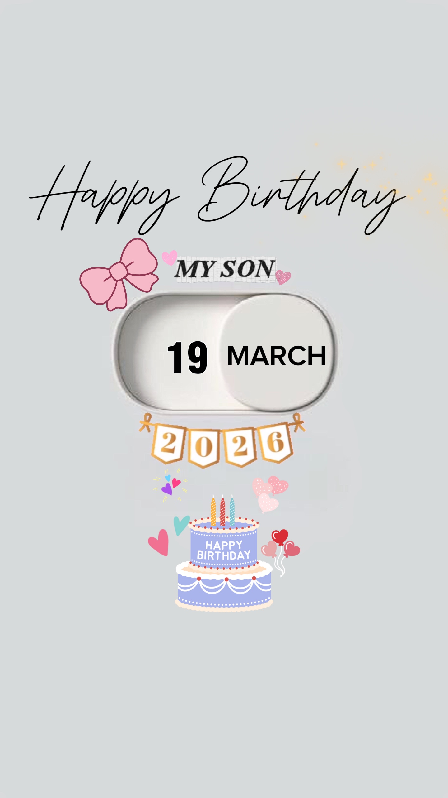 HBD FILHO 19 DE MARÇO