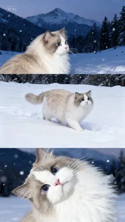 Cat in Snow AI
