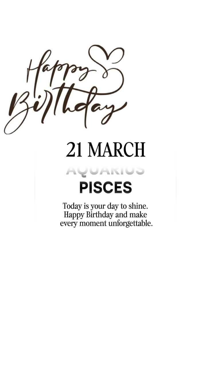 HBD 21 MARCH