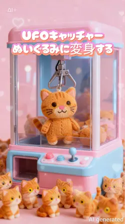 UFOキャッチャーぬいぐるみに変身する