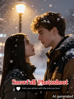 Snowfall photoshoot
