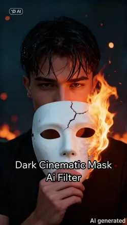 dark cinematic mask