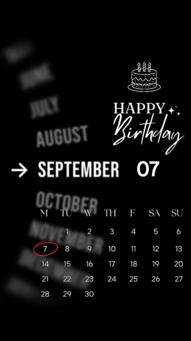 HBD 07 9월 
