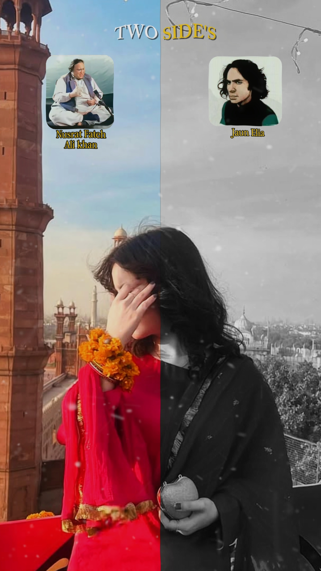 jaun elia + nusrat 