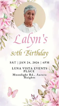 Floral Invitation