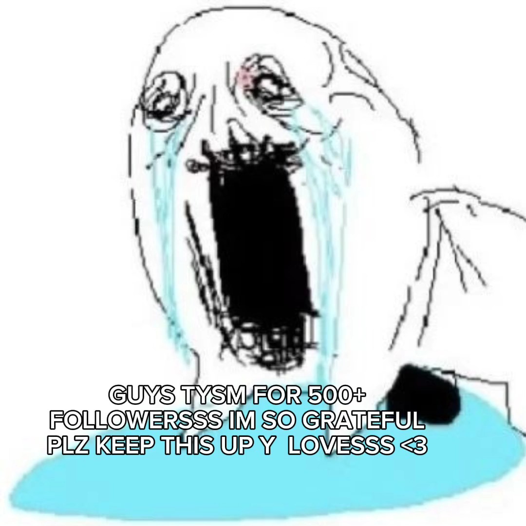TY FOR 500+!!