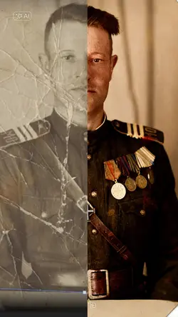 AI photo restoration