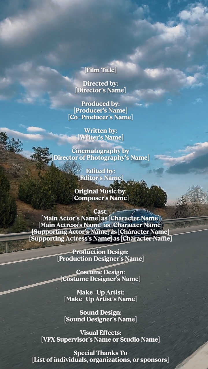 Créditos Outro Película