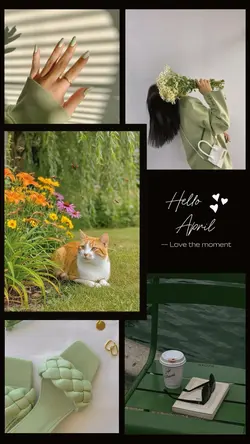 Hello April collage