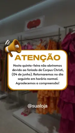 aviso de feriado 
