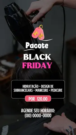 pacote salão Black F