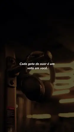 Cada gota de suor…