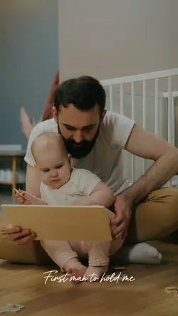 first man to hold me