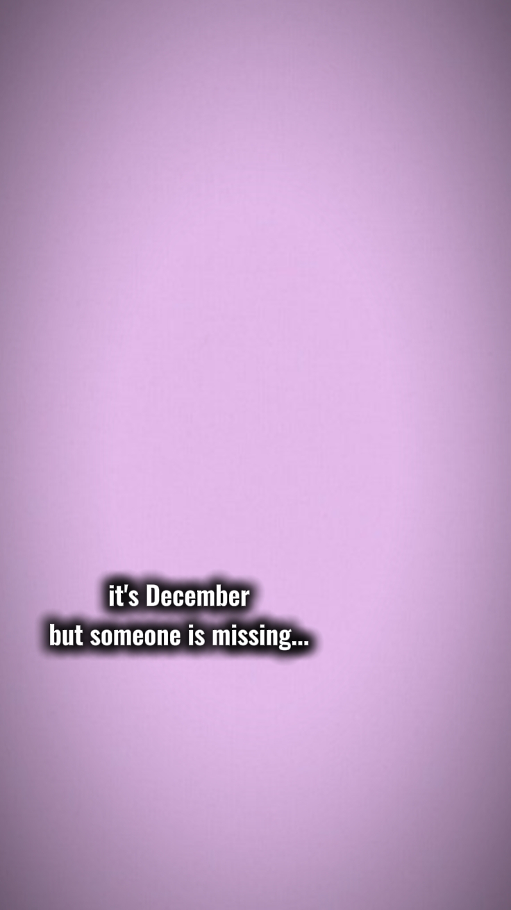 it's December but 