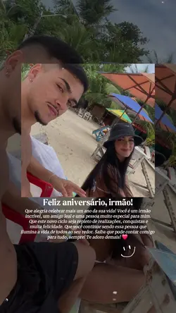 aniversário irmão 