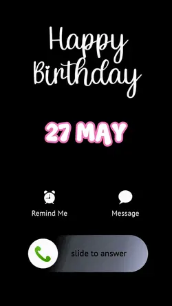 HBD to me 27 May