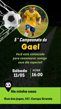 Convit futebol video