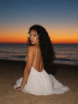 foto na praia ia
