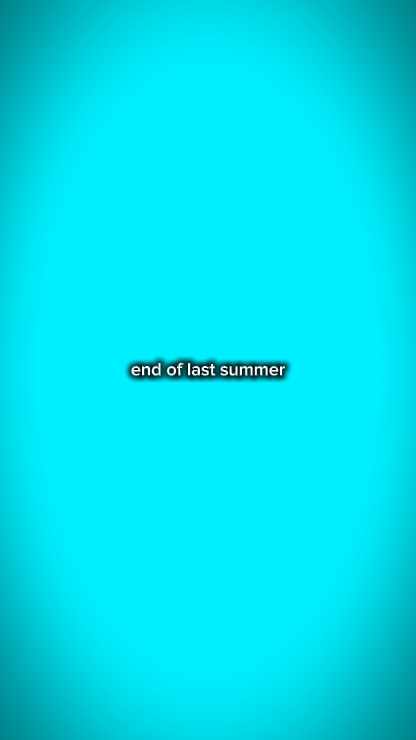 fin de l'été dernier