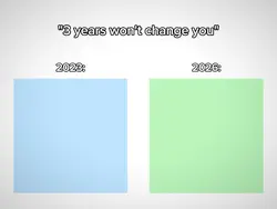 3 years won't change