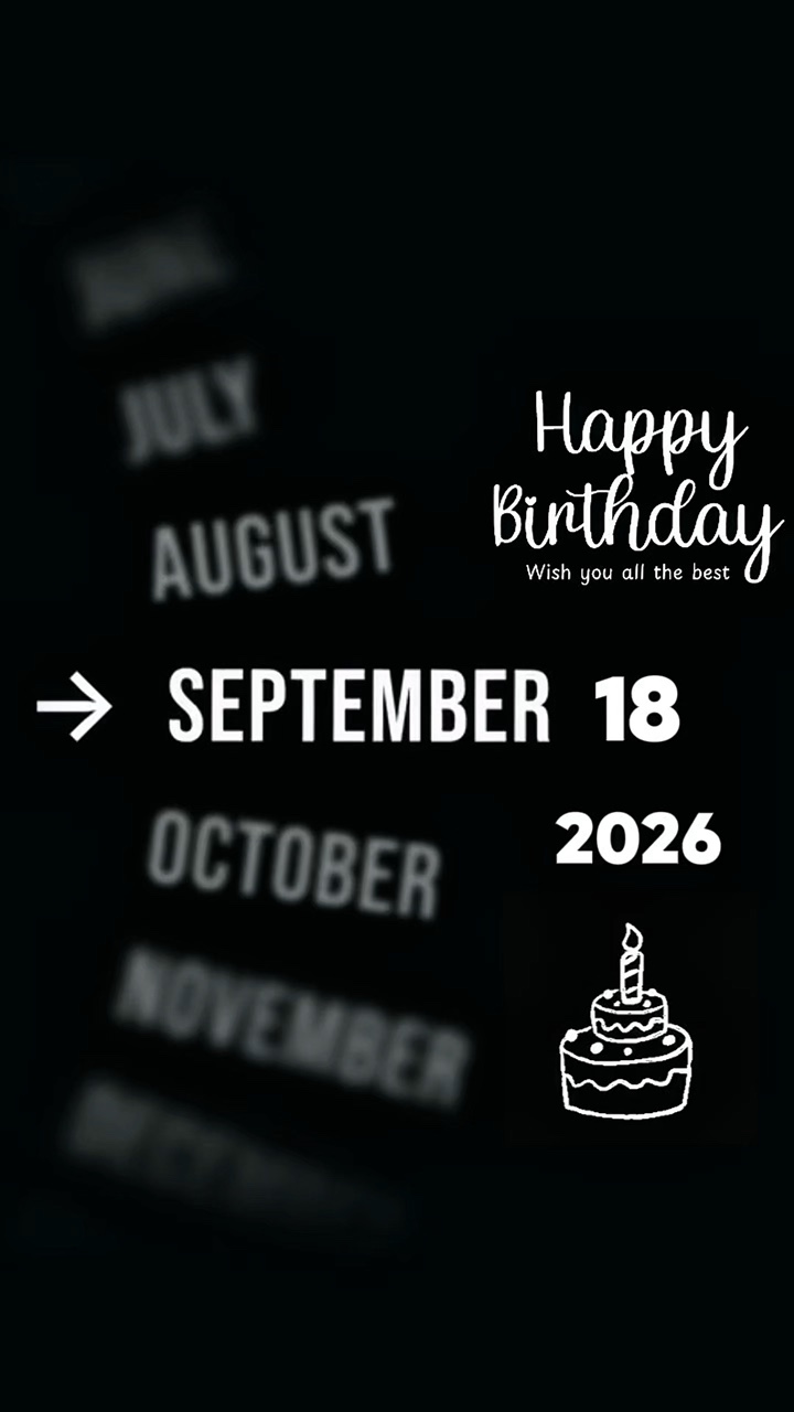 HBD 18 SEPTEMBER