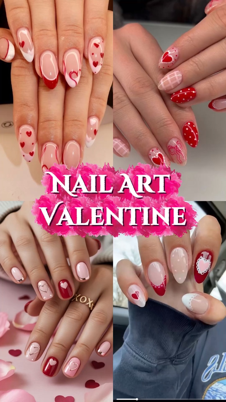Arte De Uñas San Valentín