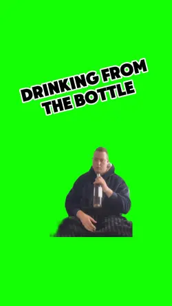 Drinking from bottle