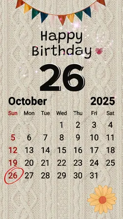 HBD 26 OCTOBER 2025