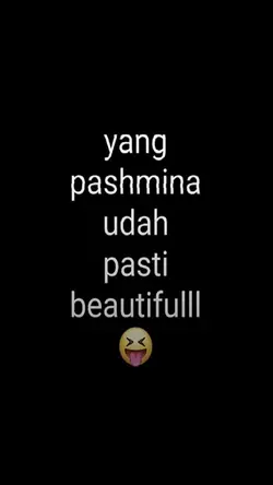 yang pasmina udah