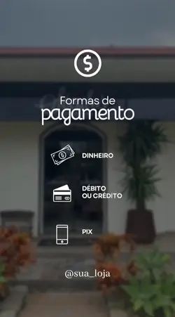 formas de pagamento 