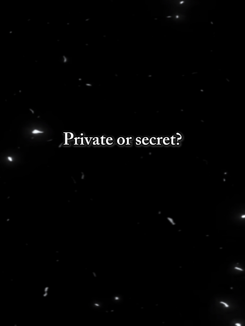 private or secret_mk