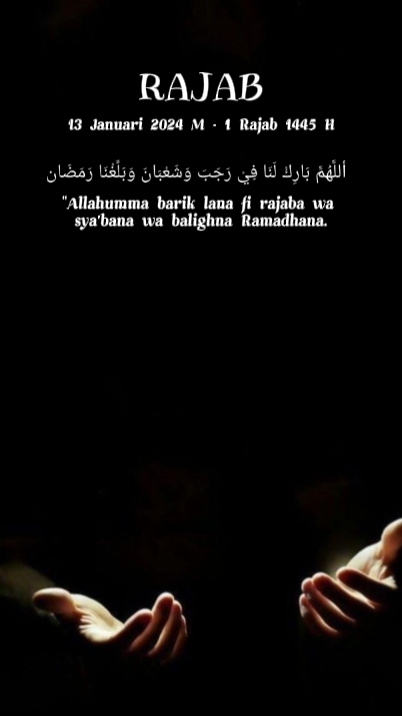 1 Rajab 13 Januari 