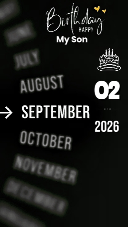 BDAY MY SON 02Septem