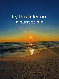 sunset pic filter