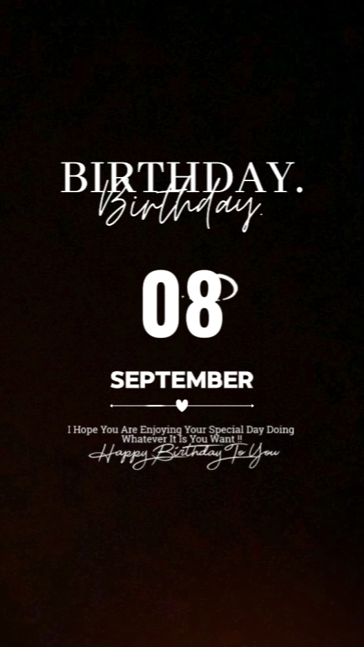 Joyeux anniversaire 8 septembre