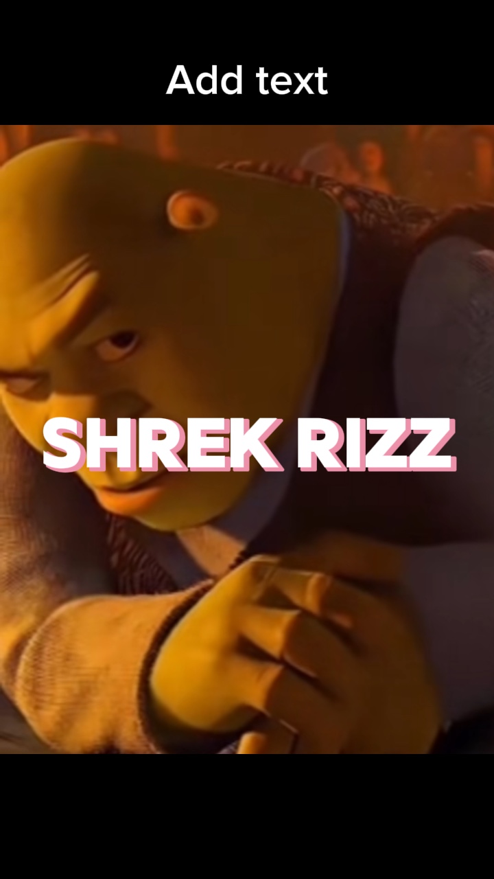 Shrek meme rizz