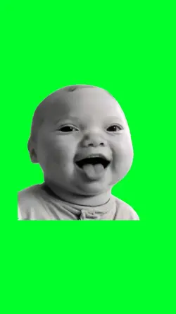 Baby holding laugh