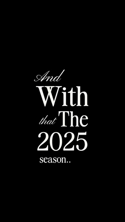 And with that 2025 