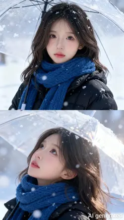 Ghép Ảnh Mùa Đông AI