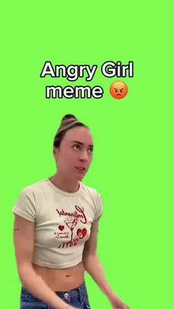 Angry Girl meme 😡