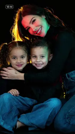 ensaio mãe e filhos 