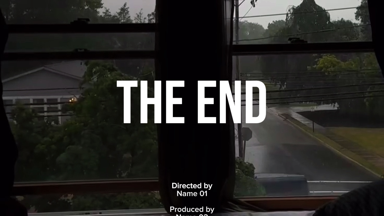 the end.