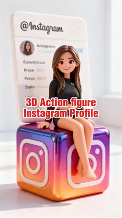 3d Instagram profile