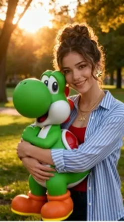 SuperMario Yoshi Hug
