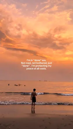 I'm in "done" era.